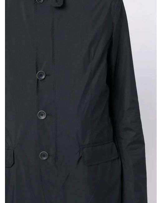 Herno Blue Button-Front Bomber Jacket for men
