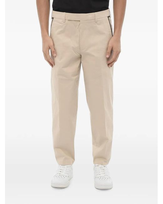 Neil Barrett Natural Belt-Loop Pocket Trousers for men