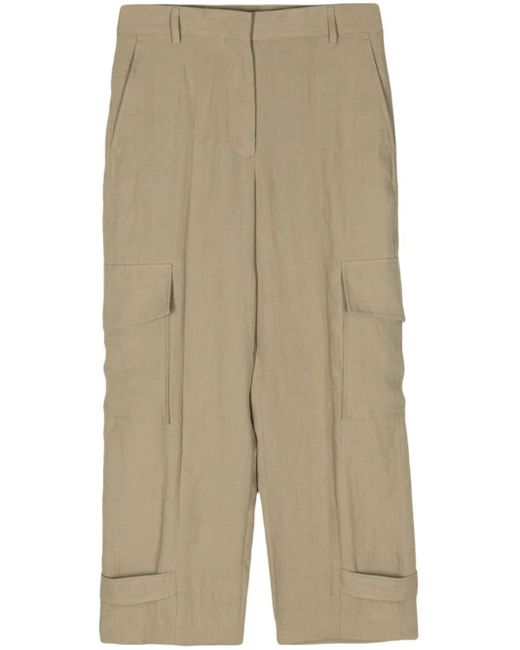Pantalon en lin à poches cargo Paul Smith en coloris Natural
