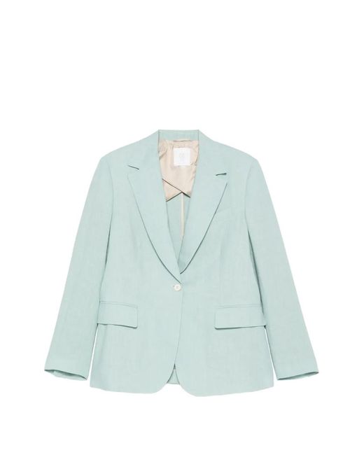 Eleventy Blue Flap-Pocket Blazer