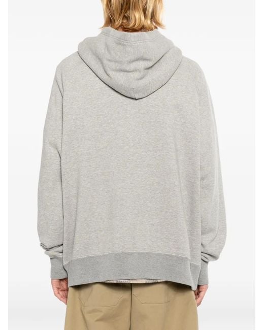 Edwin Gray Logo-Patch Hoodie for men
