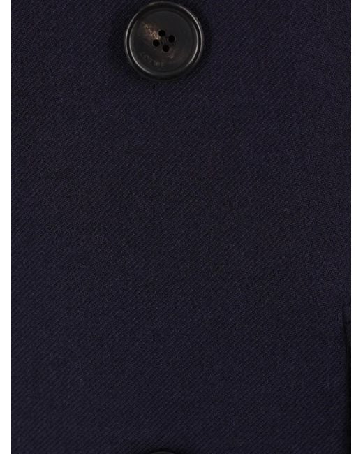 Loewe Blue Double-Breasted Blazer for men