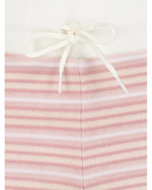 Adidas Gestreepte Shorts in het Pink