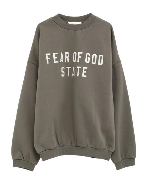 Sweat À Logo Brodé Fear Of God pour homme en coloris Gray