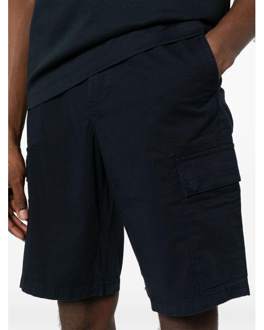 Boss Blue Cotton-blend Cargo Shorts for men