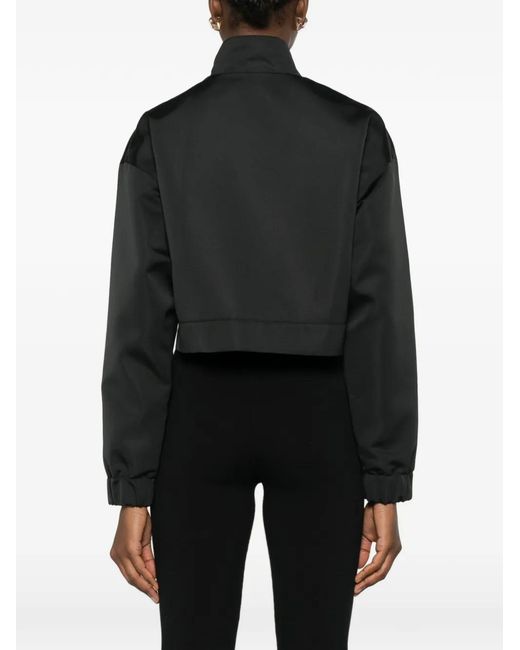 Balenciaga Black Zip-Up Cropped Jacket
