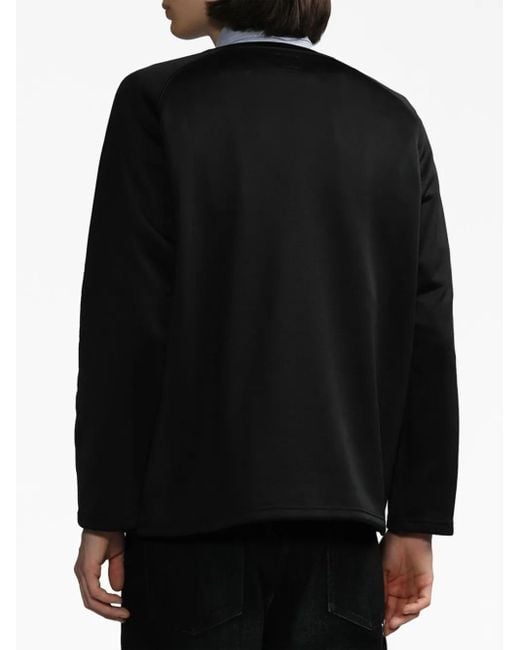 Needles Black Logo-Embroidered Buttoned Cardigan for men