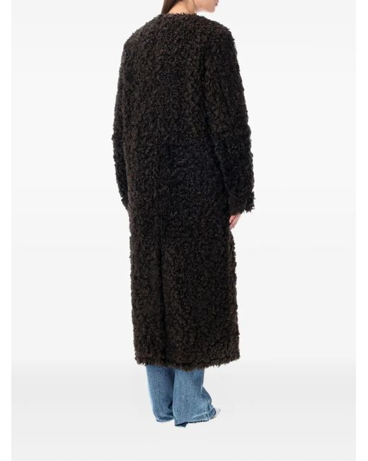 Stand Studio Black Renata Single-Breasted Coat