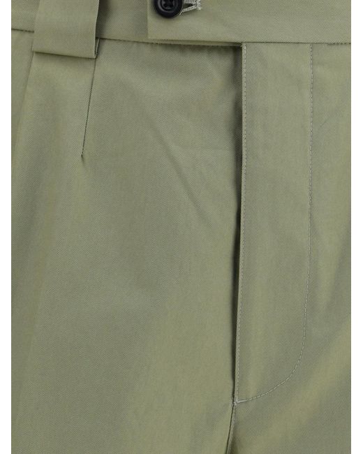 NAMACHEKO Green Delta Cotton Chino Shorts for men