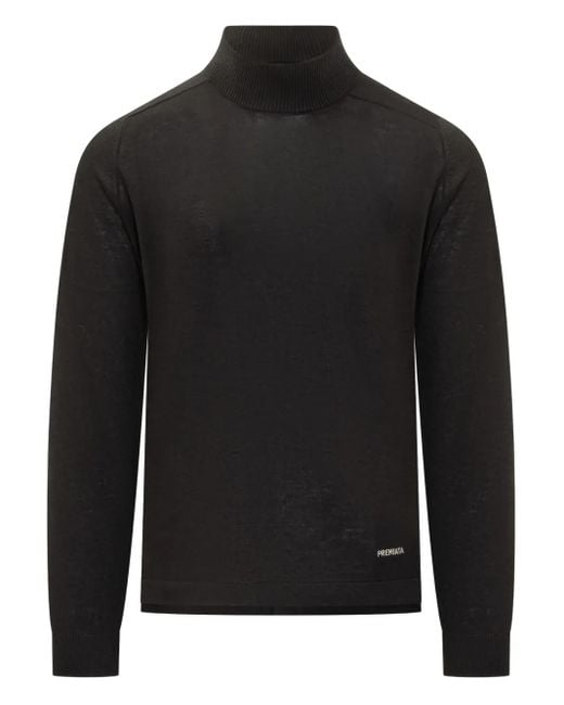 Premiata Black Roll-Neck Pullover for men