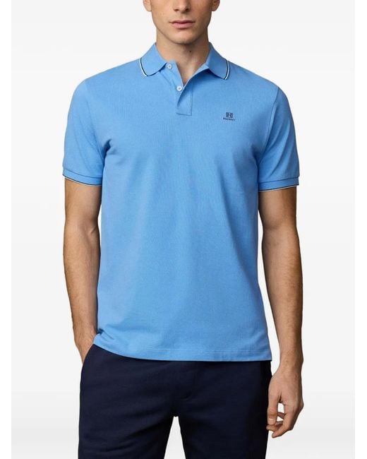 Hackett Blue Heritage H Polo Shirt for men