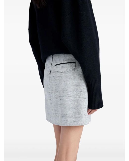 Proenza Schouler White Judith Mélange-Effect Skirt