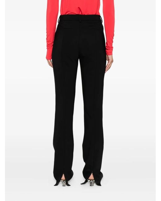 Sportmax Black Straight-Leg Trousers