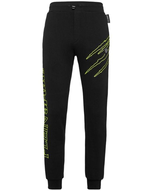 Pantalon de jogging à lien de resserrage Philipp Plein pour homme en coloris Black