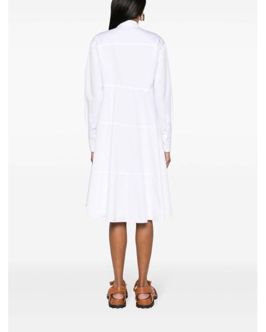 Fabiana Filippi White Poplin Shirt Dress