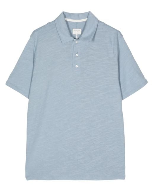 Rag & Bone Poloshirt Met Korte Mouwen in het Blue voor heren