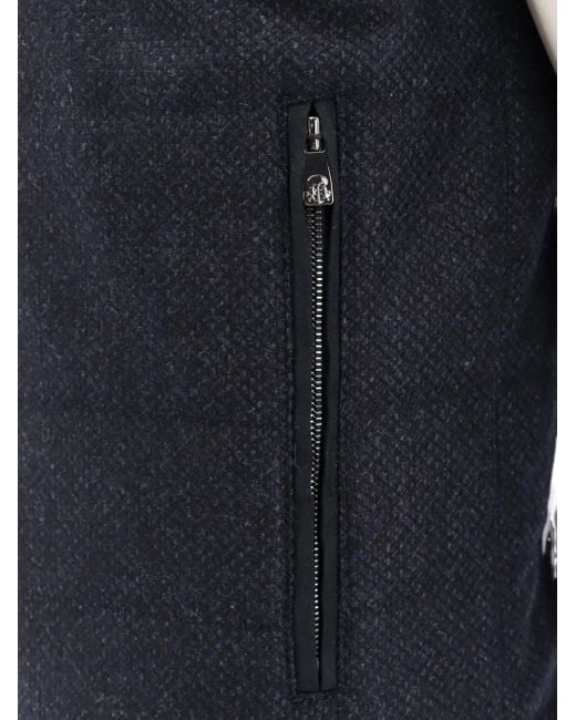 Corneliani Blue Zip Sleeveless Jacket for men