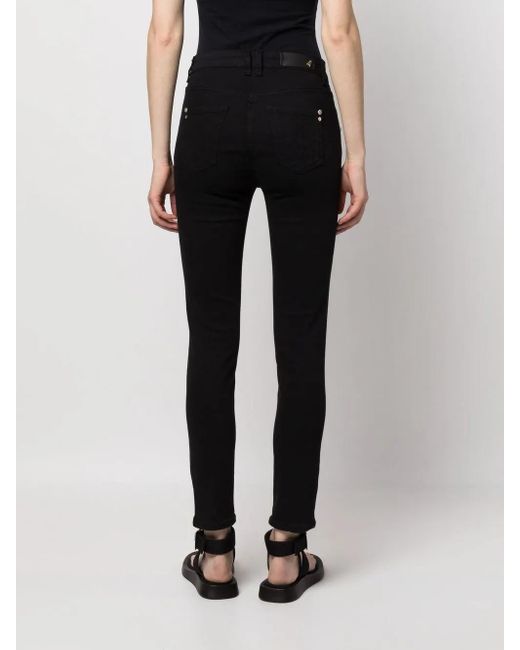 Patrizia Pepe Black High-Rise Skinny Jeans