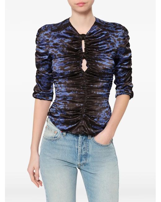 Isabel Marant Blue Leidy Top