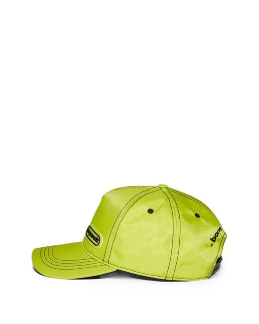 DSquared² Green Logo-Patch Baseball Cap for men
