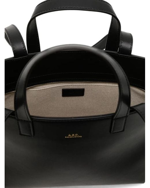 A.P.C. Black Le Drummer Tote Bag