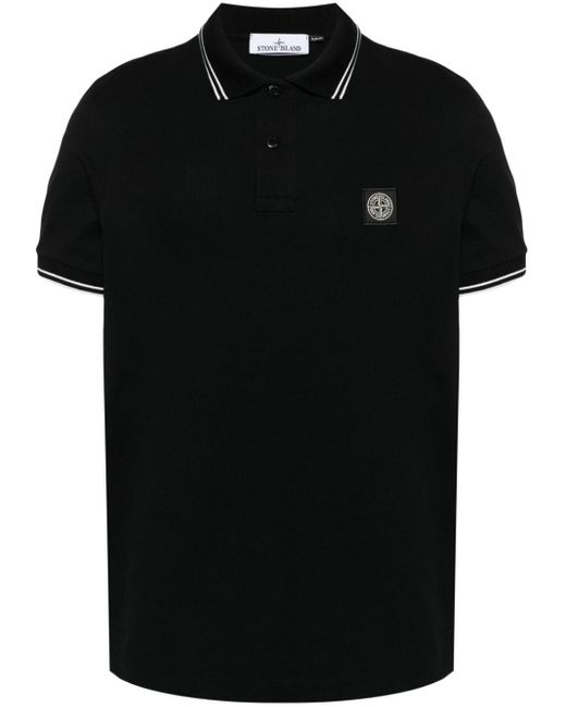 Stone Island Black T-shirts And Polos for men