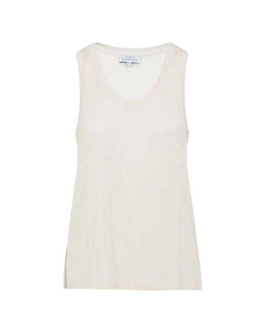 Studio Nicholson White Votan Vest Top
