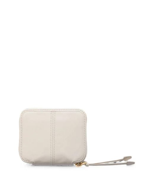 Prada White Small Leather Wallet