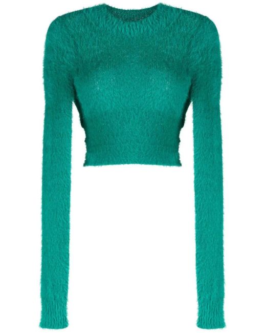 Pull En Maille À Coupe Crop Ambush en coloris Green