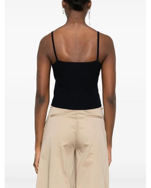 Maison Kitsuné Black Fox Pattern Tank Top