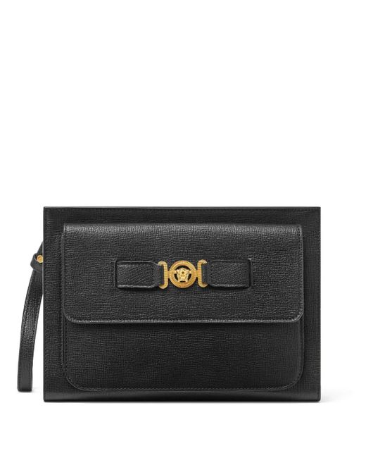 Clutch Medusa Biggie di Versace in Black da Uomo