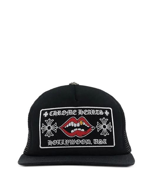 Chrome Hearts Black Chomper Hollywood Baseball Cap