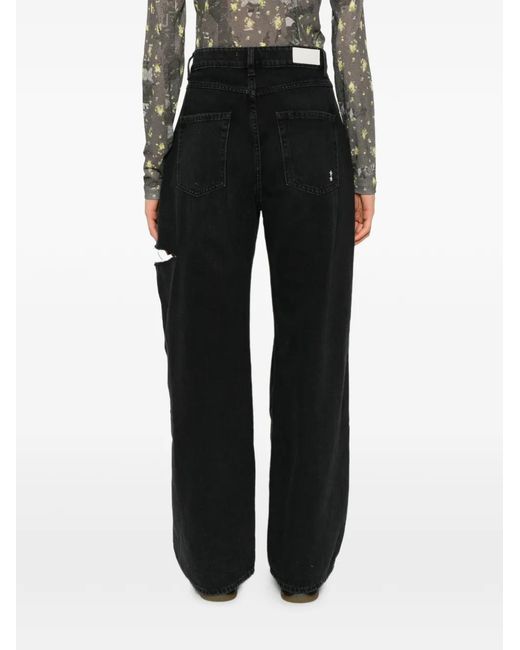 ICON DENIM Black Poppy Ripped Jeans