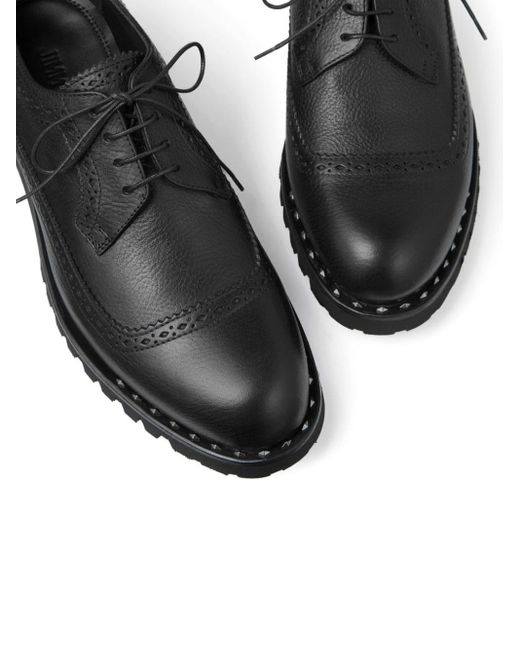 Jimmy Choo Black Diamond Derby Shoes for men