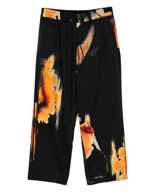 Y-3 Trainingsbroek Met Abstracte Print in het Black voor heren