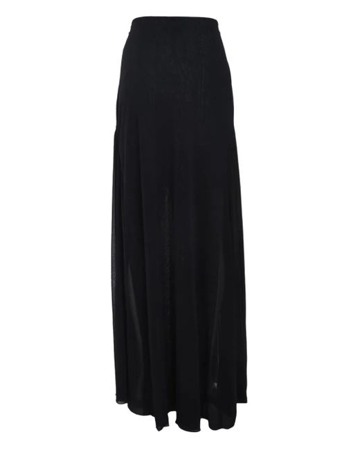 Lanvin Black Flared Skirt
