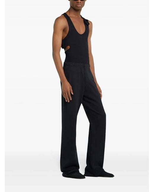 Courreges Blue Bootcut Track Pants for men