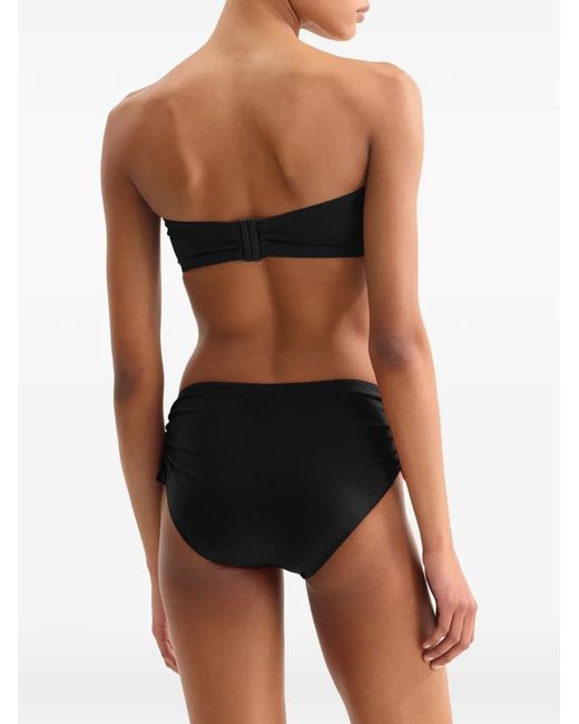 Eres Black Sofia Drawstring Mid-Rise Bikini Bottoms