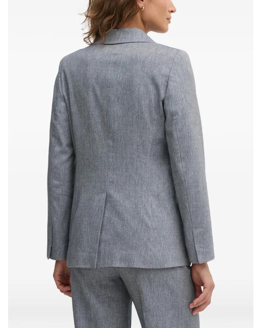 Ouí Gray Double-Breasted Blazer