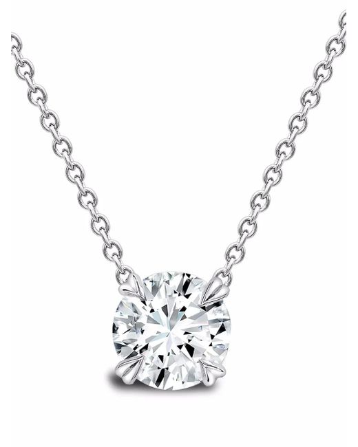 Collar Windsor en oro blanco de 18 ct con diamantes Pragnell de color Metallic