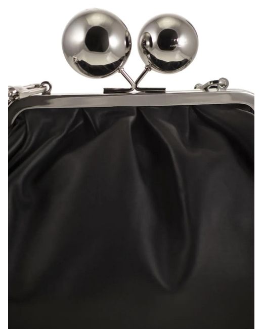 Weekend by Maxmara Black Pochette Pasticcino Médium En Cuir