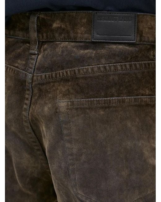 Helmut Lang Green Cotton Jeans for men