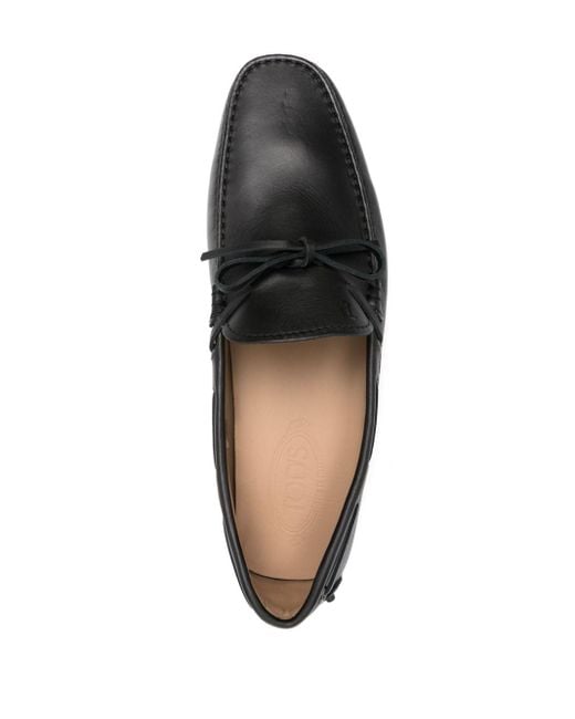 Tod's Gommino Leren Loafers in het Black voor heren
