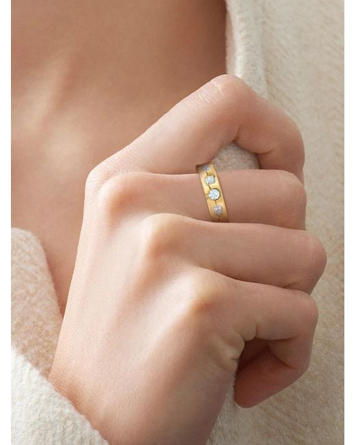 Kwiat Metallic 18Kt Fancy Shape Diamond Stackable Ring
