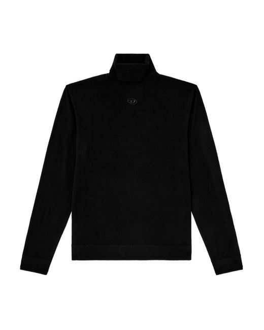 DIESEL K-Varta Pullover mit Stehkragen in Black für Herren