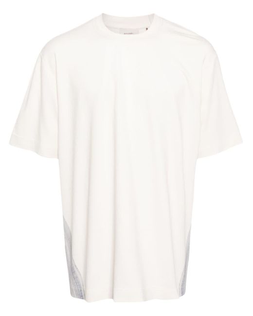 Limitato Han River T-Shirt mit Bleach-Print in White für Herren