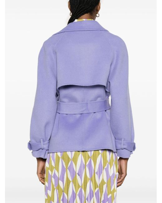 Liu Jo Purple Short Trench Coat