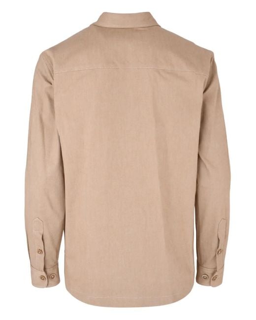 120% Lino Natural Pocket Zip Jacket for men