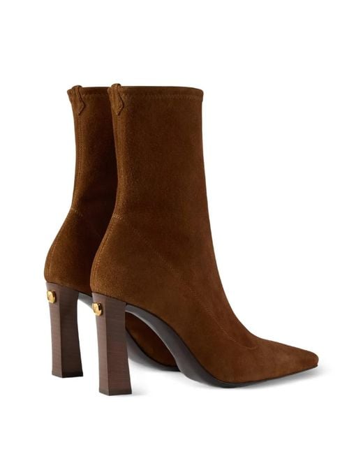 Giuseppe Zanotti Brown Seal Stretch Bootie 90