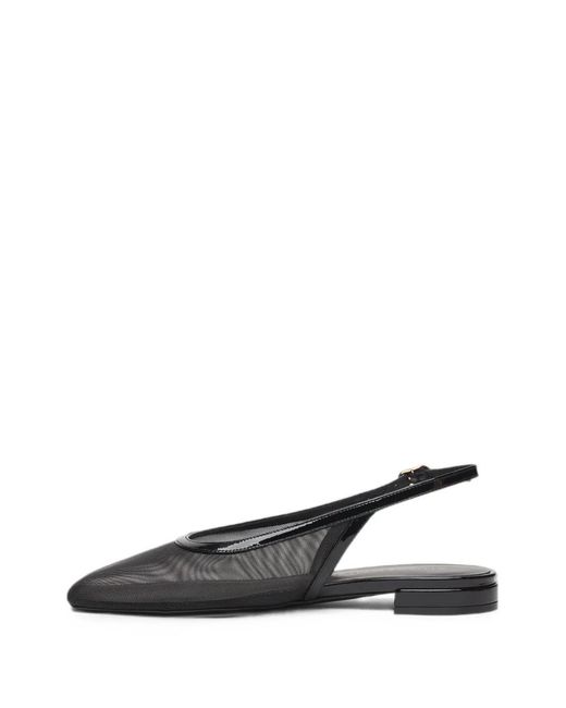 Stuart Weitzman White Mesh Slingback Pumps